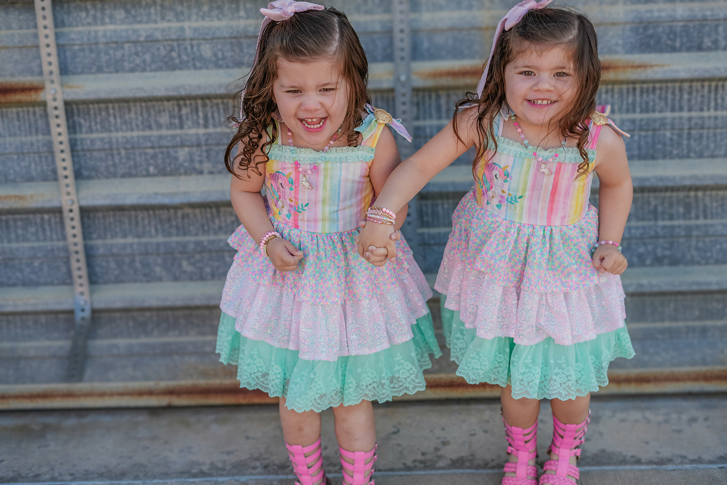 Unicorn Confetti Dreams Dress and Bloomers - PREORDER