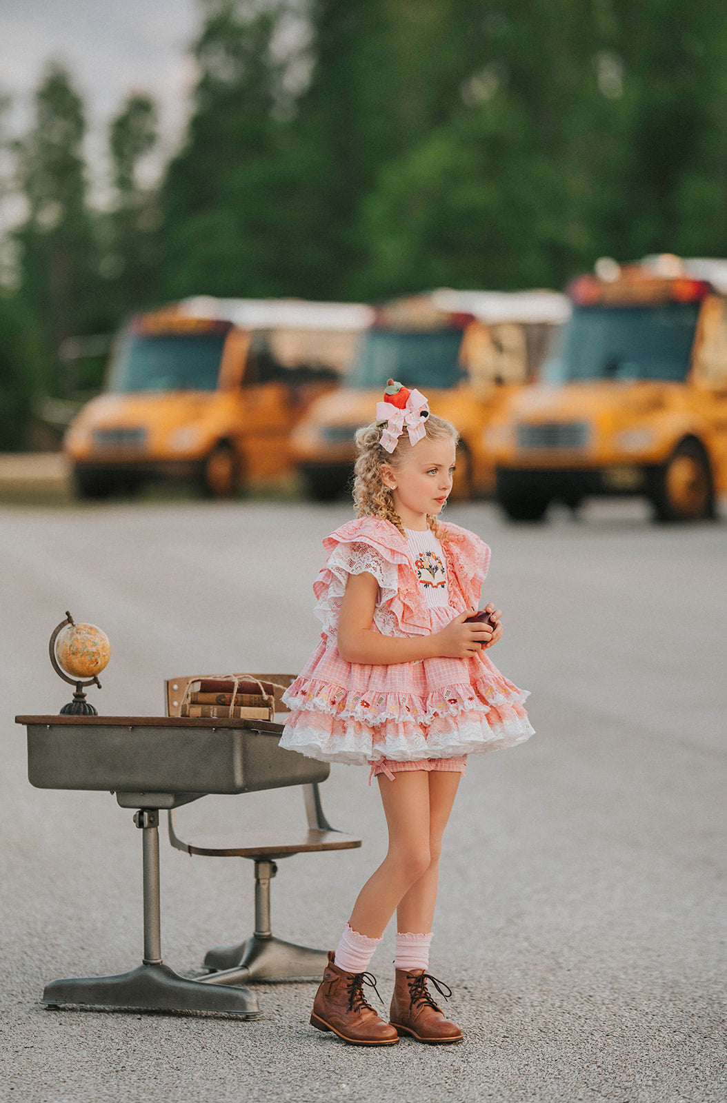 Charm and Chapters Pettiskirt Dress and blooms - PREORDER