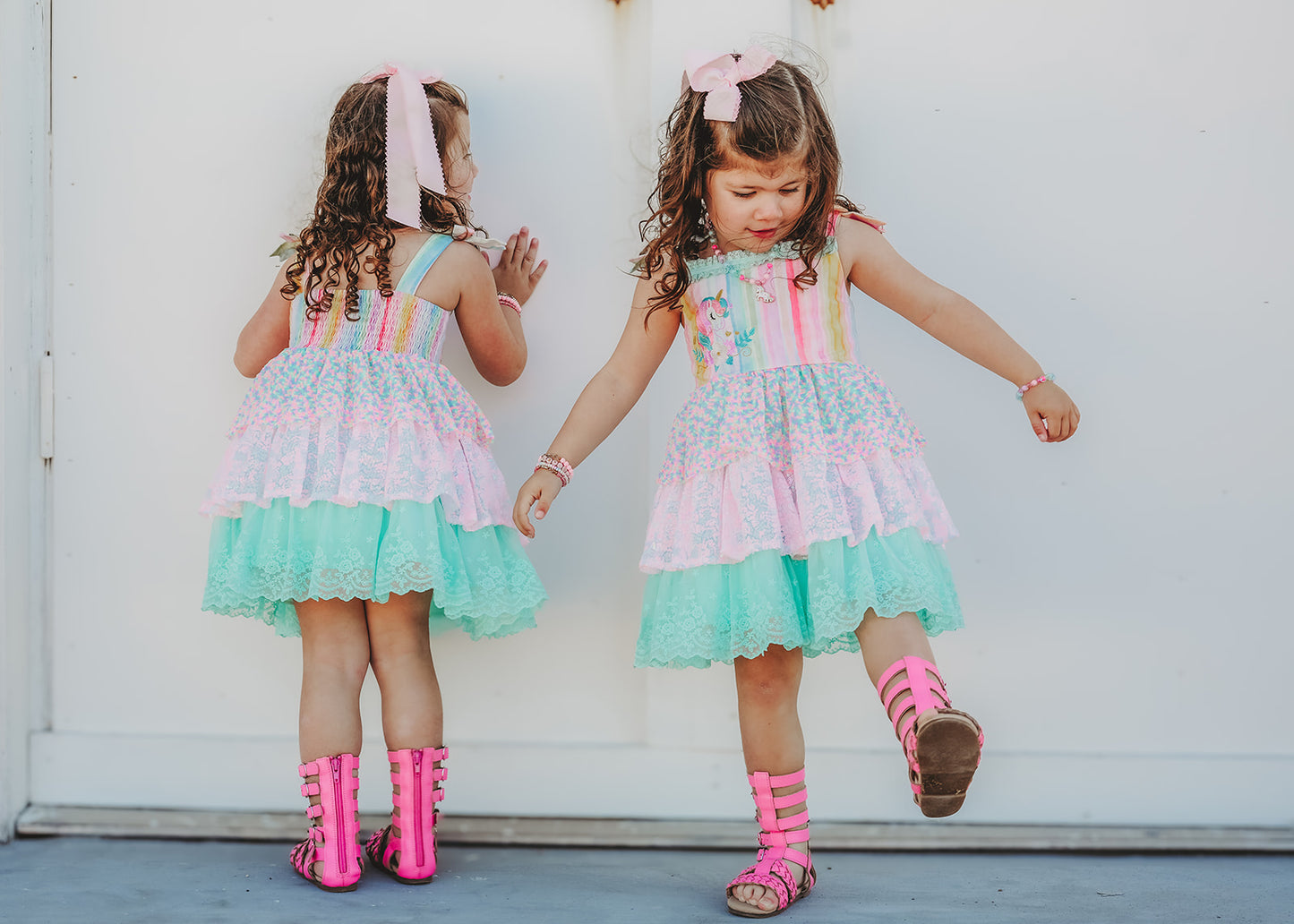 Unicorn Confetti Dreams Dress and Bloomers - PREORDER