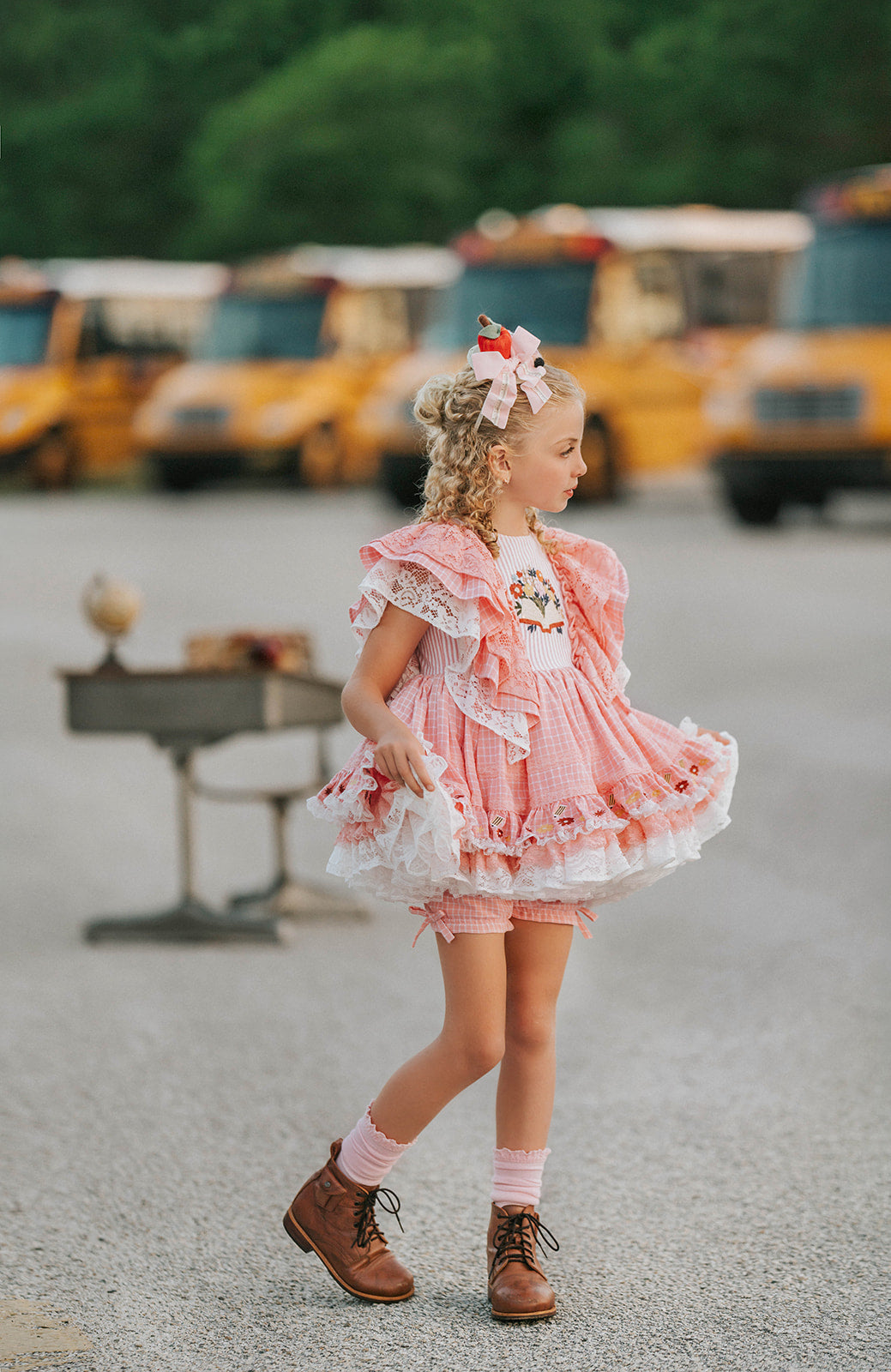 Charm and Chapters Pettiskirt Dress and blooms - PREORDER