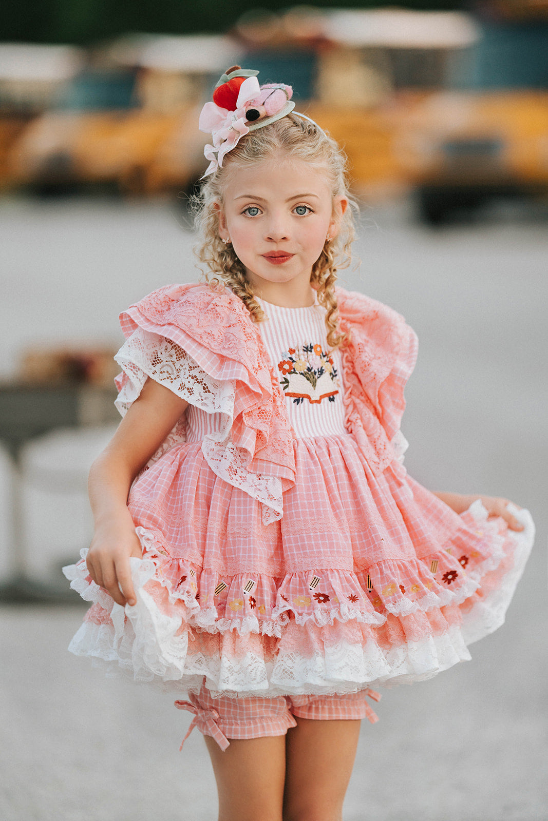 Charm and Chapters Pettiskirt Dress and blooms - PREORDER