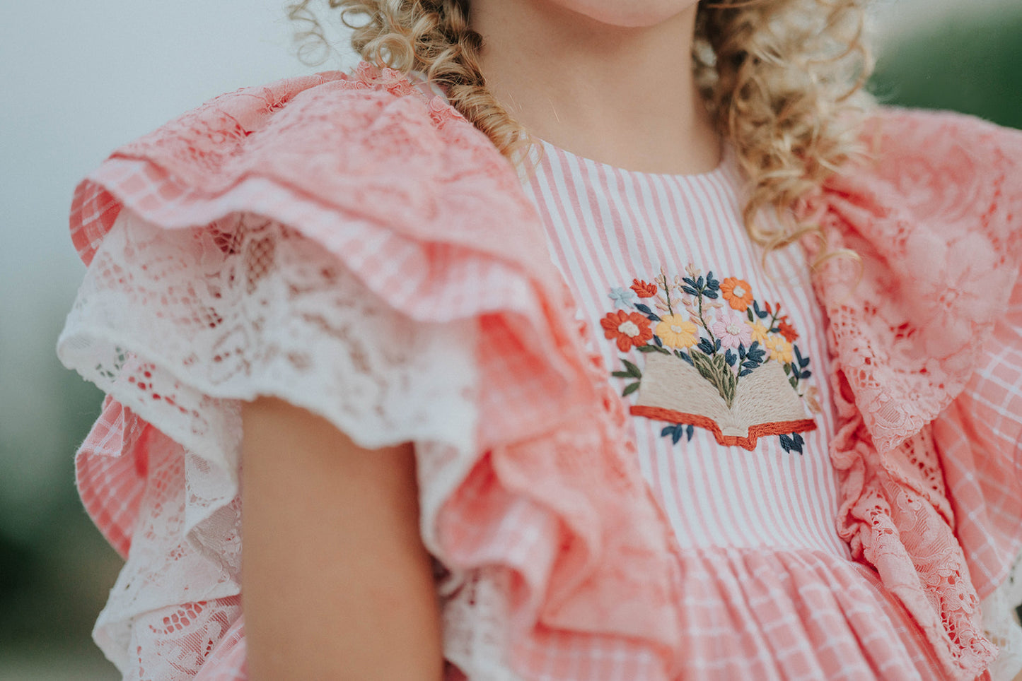 Charm and Chapters Pettiskirt Dress and blooms - PREORDER