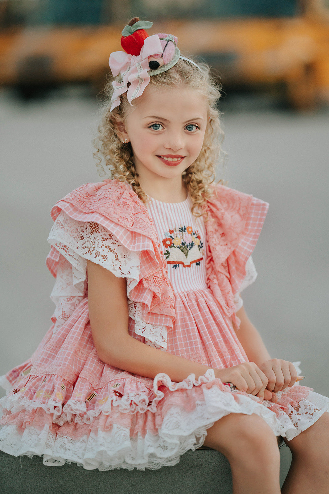 Charm and Chapters Pettiskirt Dress and blooms - PREORDER