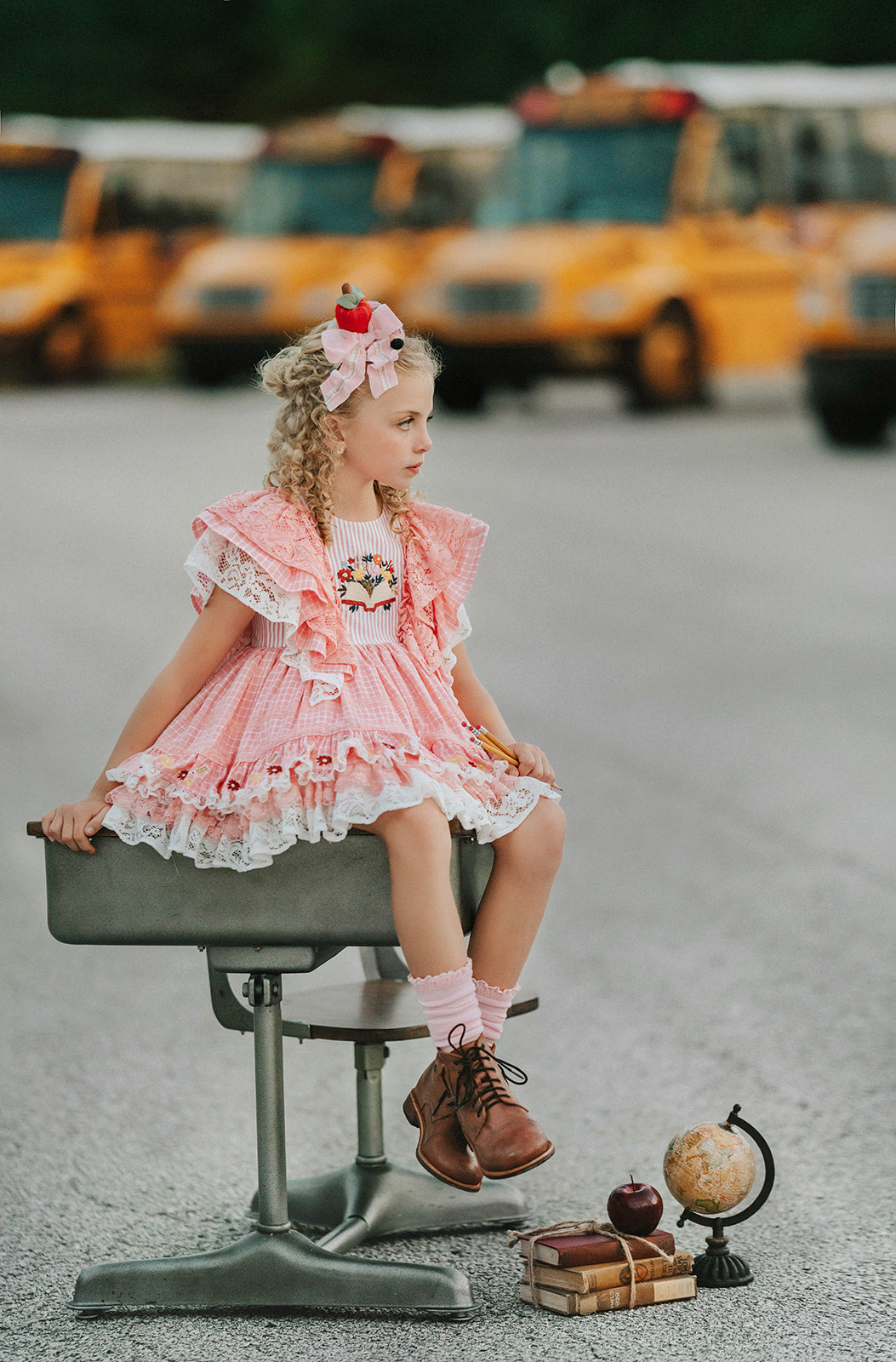 Charm and Chapters Pettiskirt Dress and blooms - PREORDER