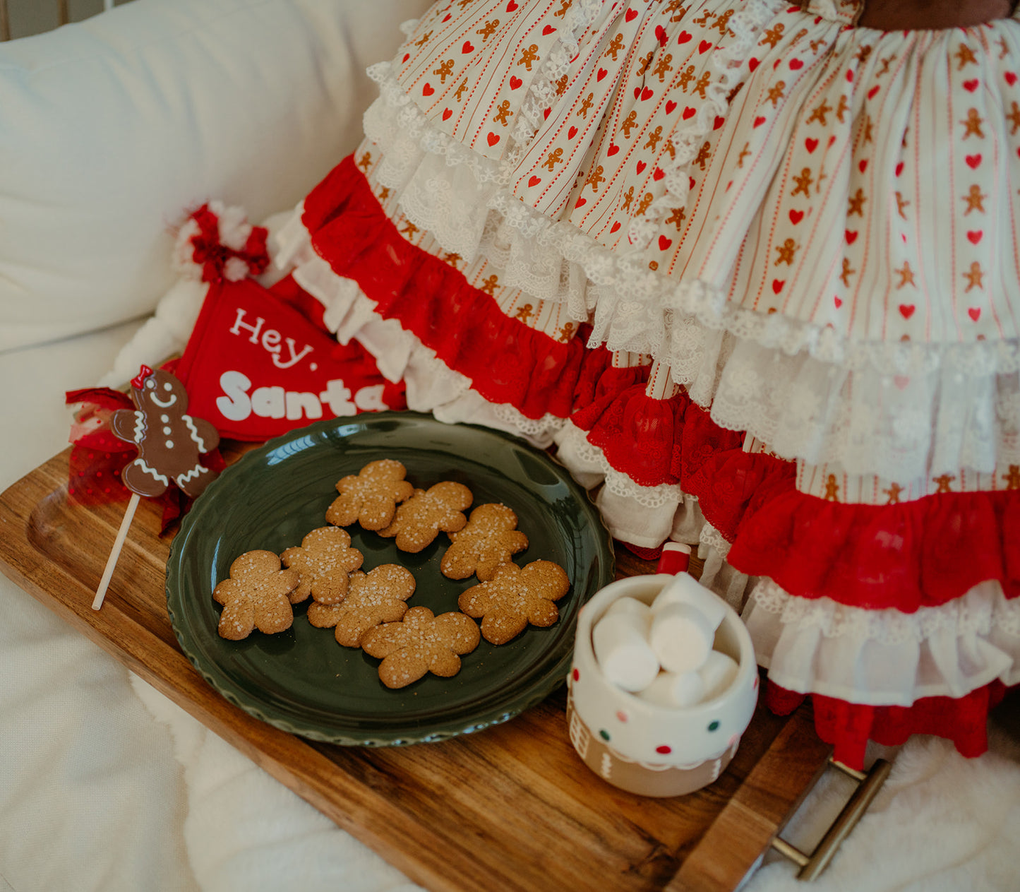 Mrs. Claus Little Baker Pettiskirt Dress - PREORDER