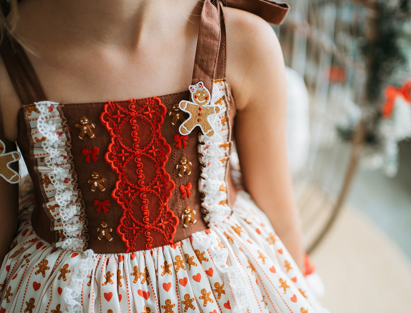 Mrs. Claus Little Baker Pettiskirt Dress - PREORDER