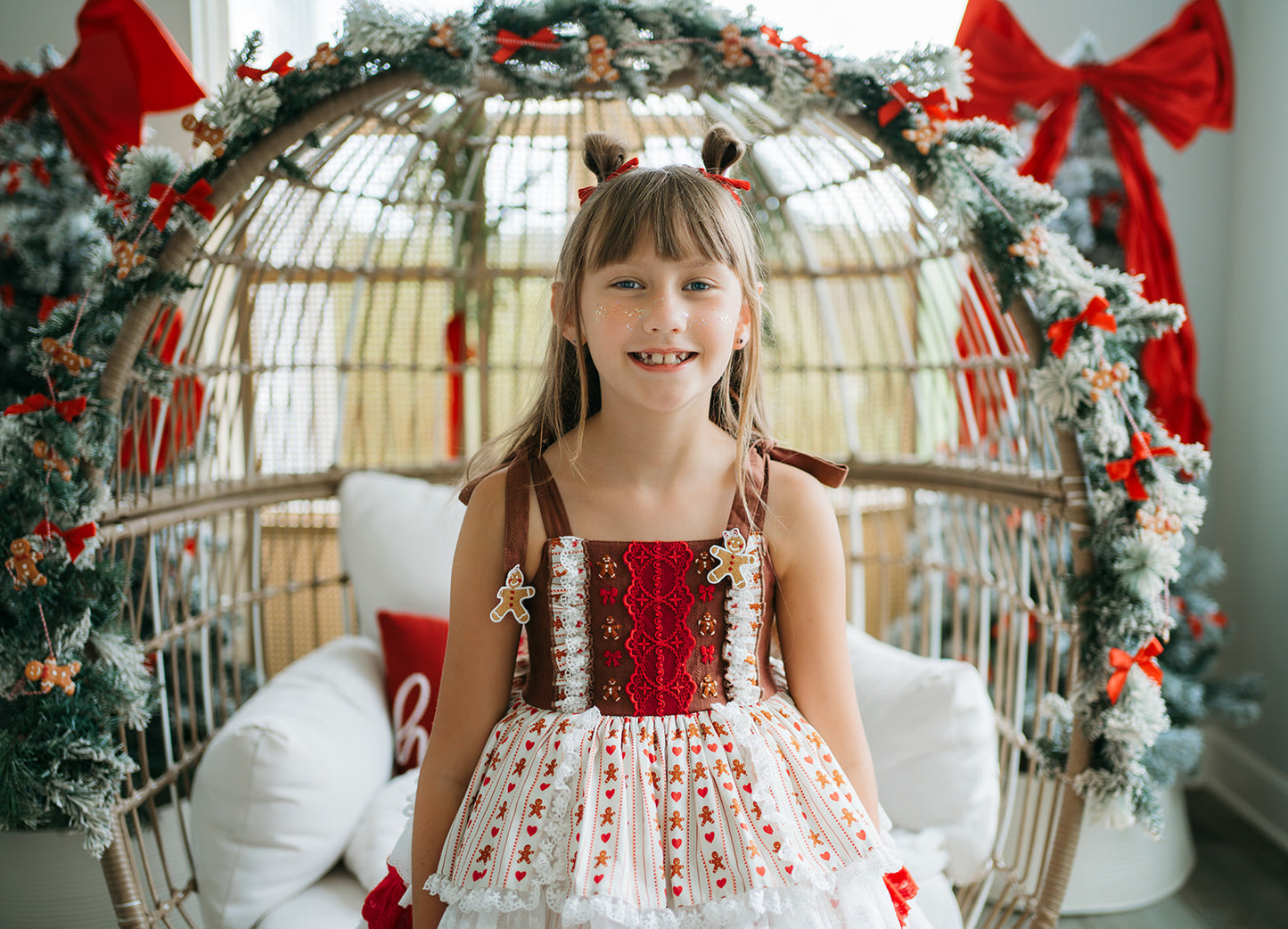 Mrs. Claus Little Baker Pettiskirt Dress - PREORDER