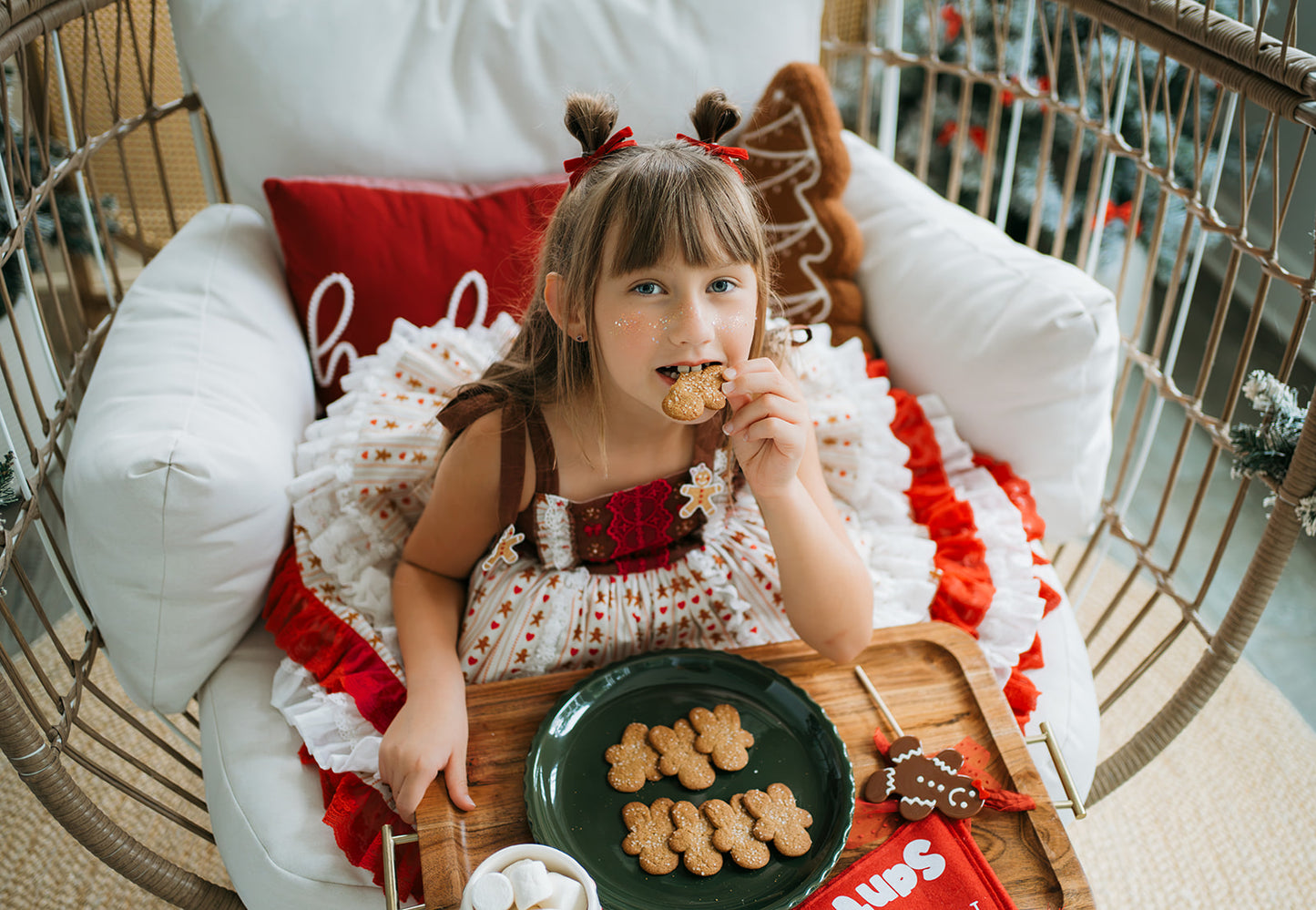 Mrs. Claus Little Baker Pettiskirt Dress - PREORDER