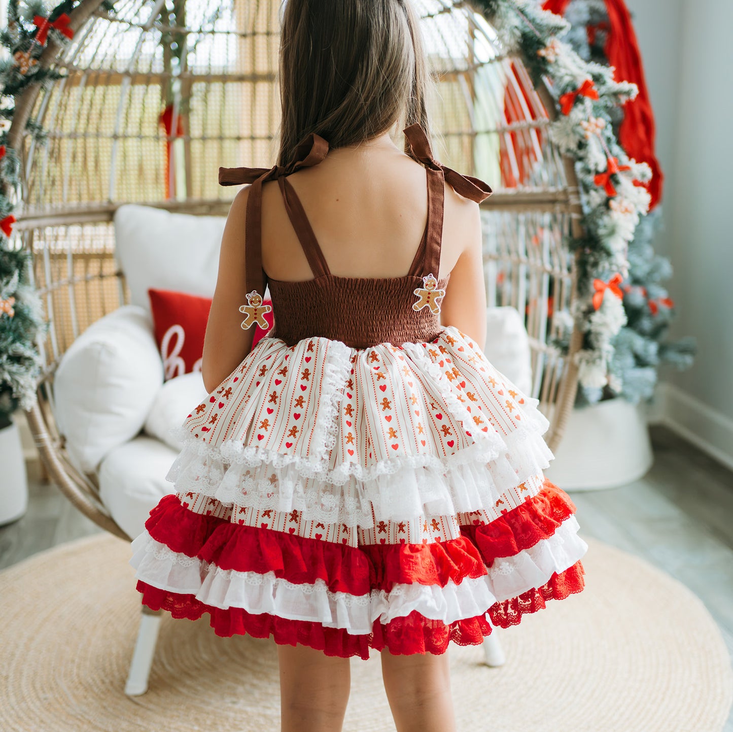 Mrs. Claus Little Baker Pettiskirt Dress - PREORDER