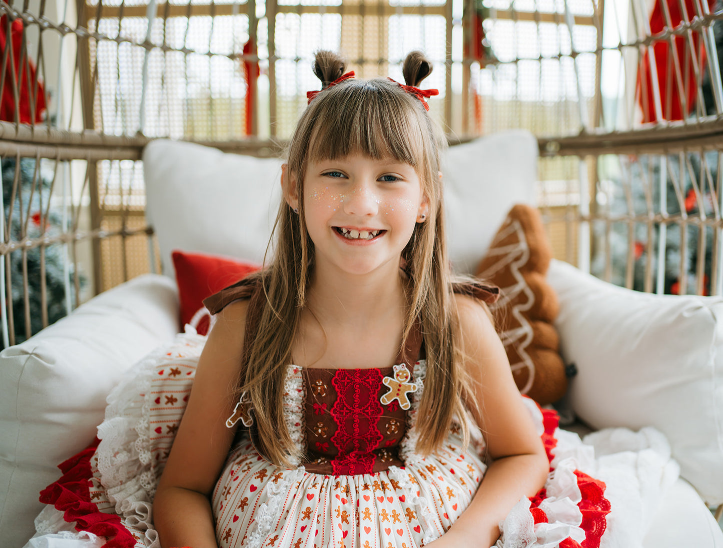 Mrs. Claus Little Baker Pettiskirt Dress - PREORDER