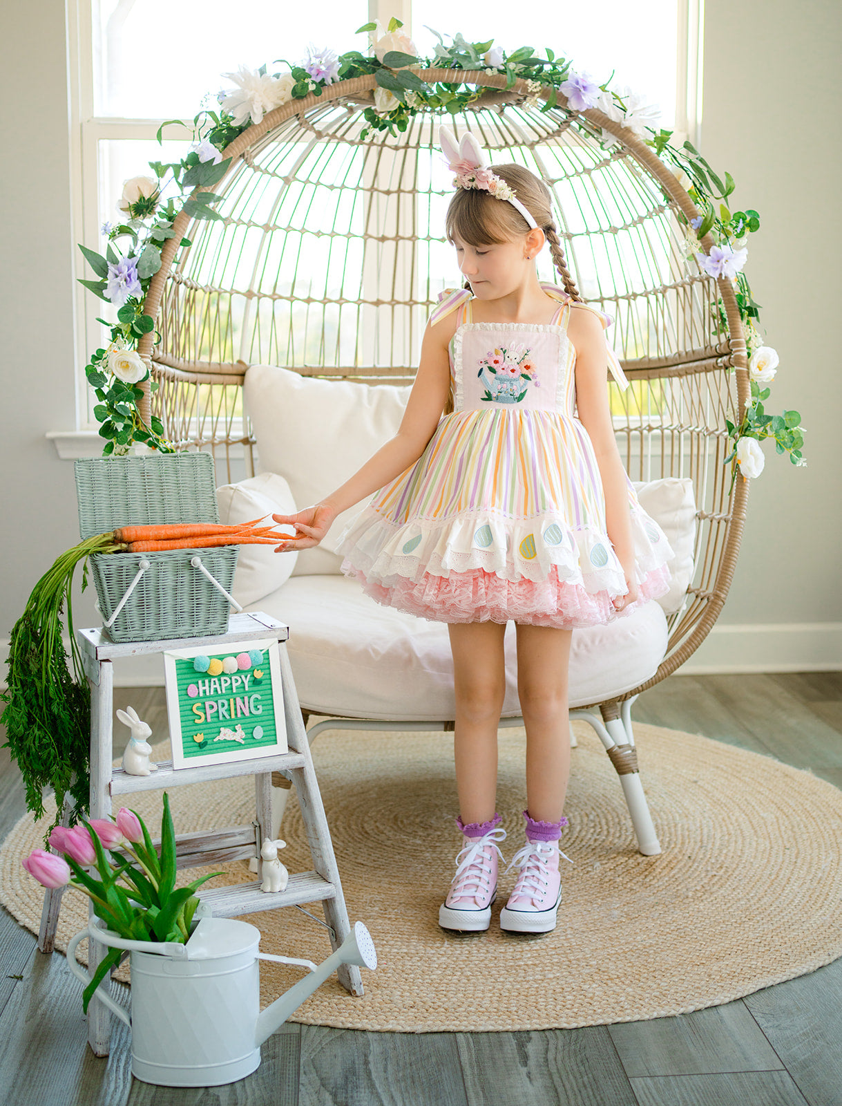 Pastel Meadow Heirloom Pettiskirt Dress - PREORDER