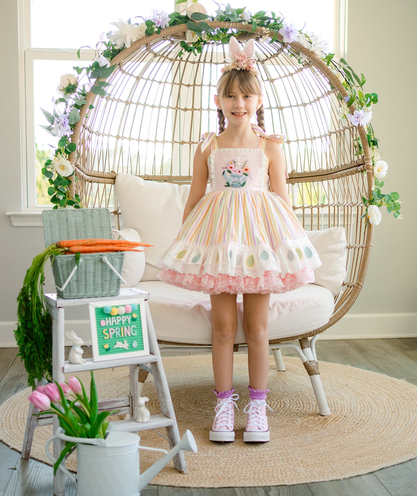 Pastel Meadow Heirloom Pettiskirt Dress - PREORDER