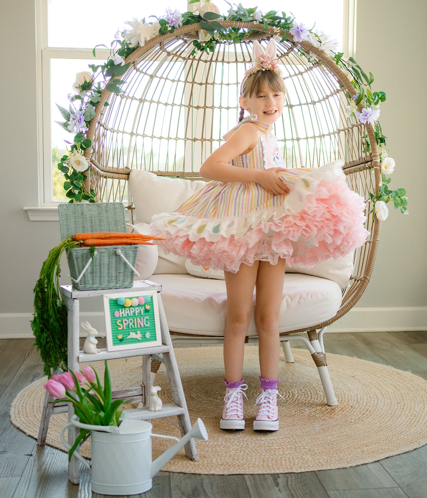 Pastel Meadow Heirloom Pettiskirt Dress - PREORDER