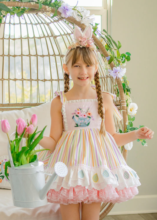 Pastel Meadow Heirloom Pettiskirt Dress - PREORDER