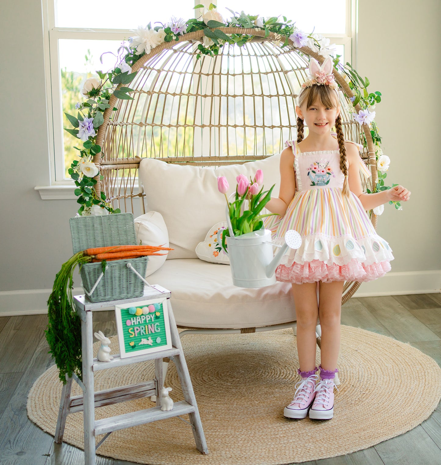 Pastel Meadow Heirloom Pettiskirt Dress - PREORDER