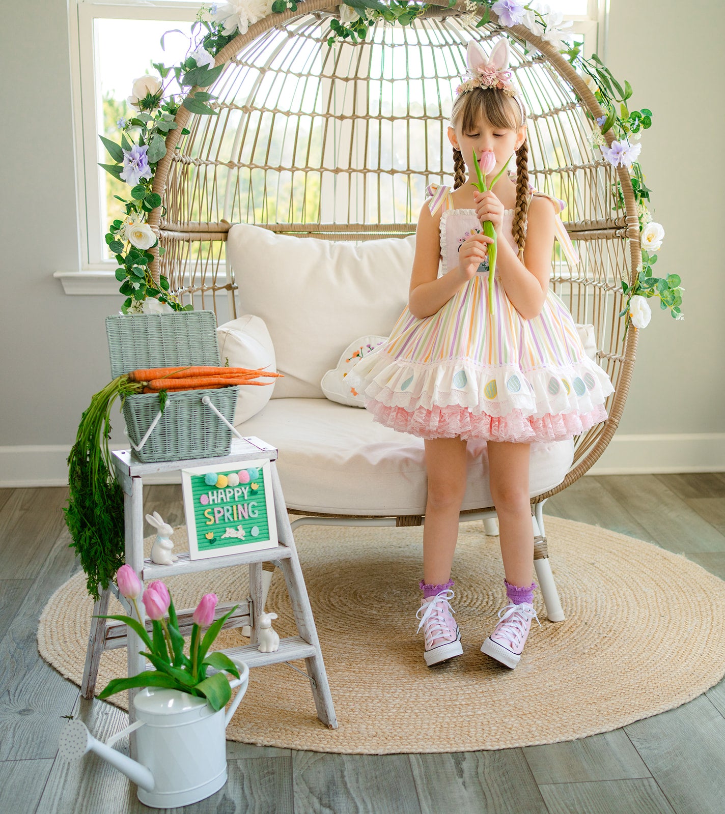 Pastel Meadow Heirloom Pettiskirt Dress - PREORDER