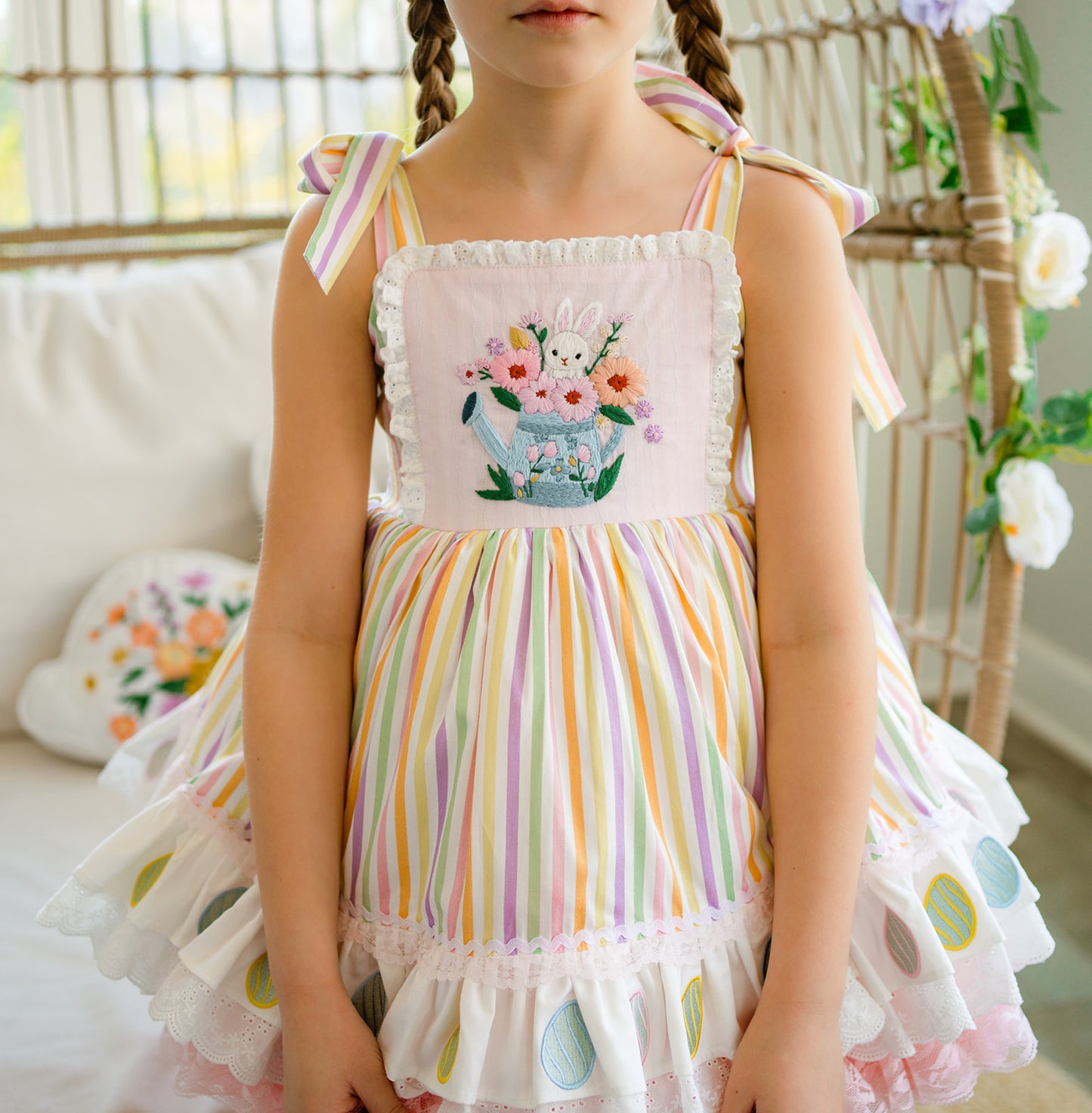 Pastel Meadow Heirloom Pettiskirt Dress - PREORDER