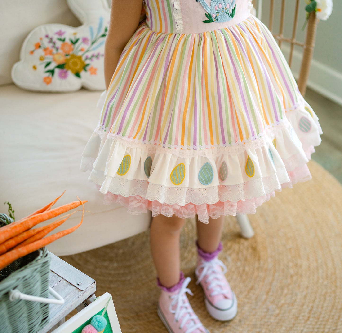 Pastel Meadow Heirloom Pettiskirt Dress - PREORDER