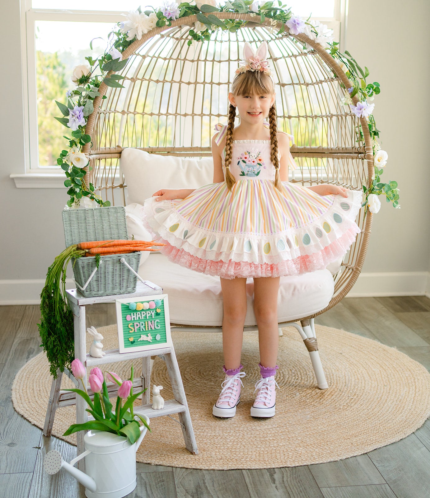 Pastel Meadow Heirloom Pettiskirt Dress - PREORDER