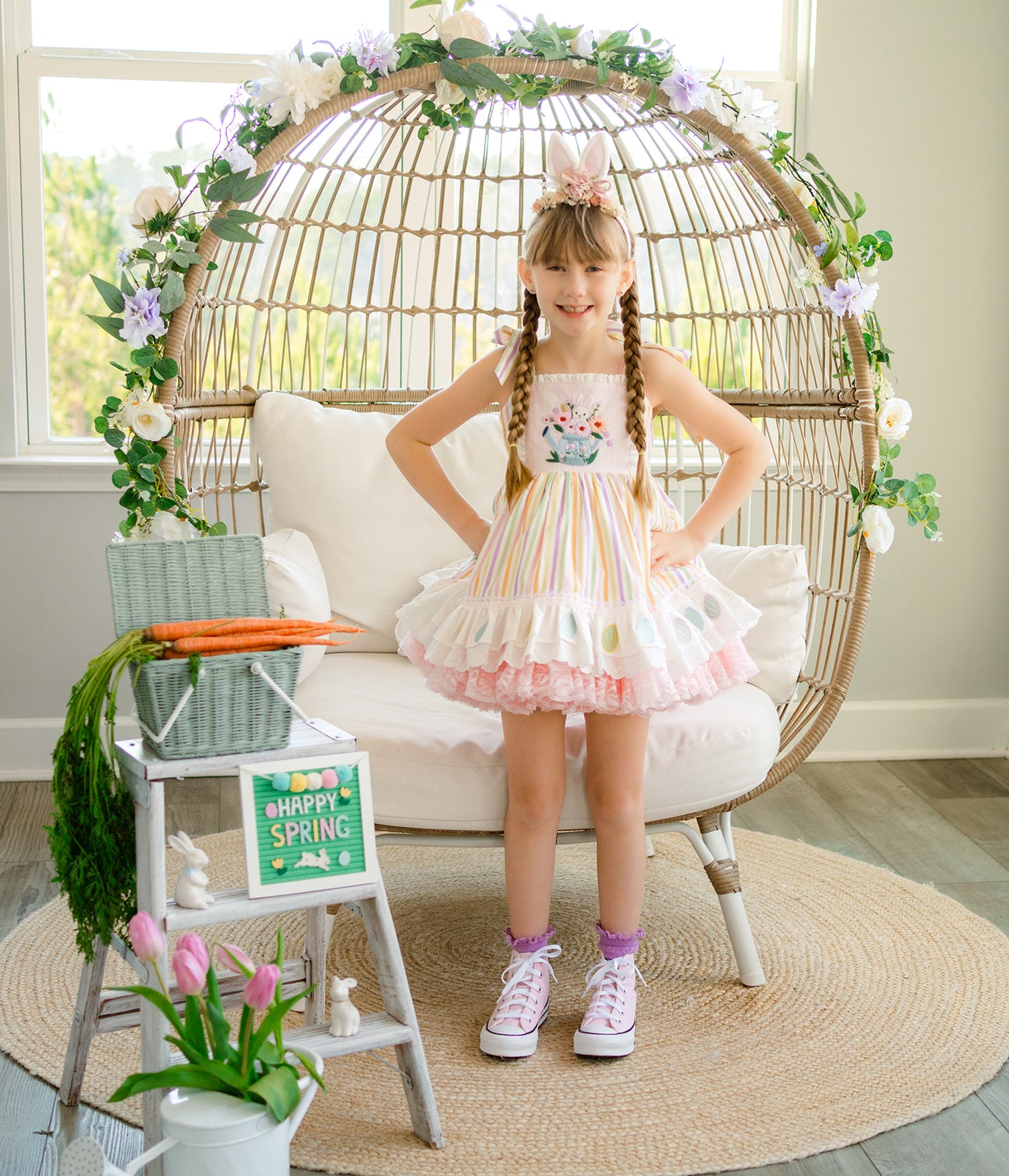 Pastel Meadow Heirloom Pettiskirt Dress - PREORDER