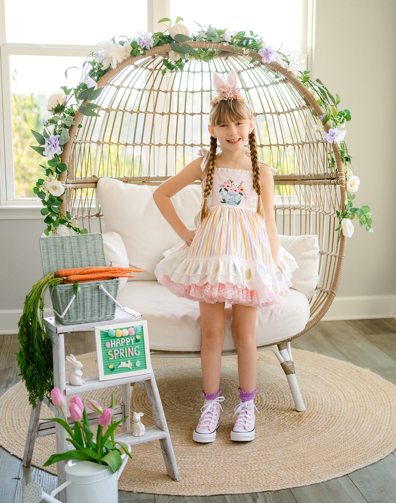 Pastel Meadow Heirloom Pettiskirt Dress - PREORDER