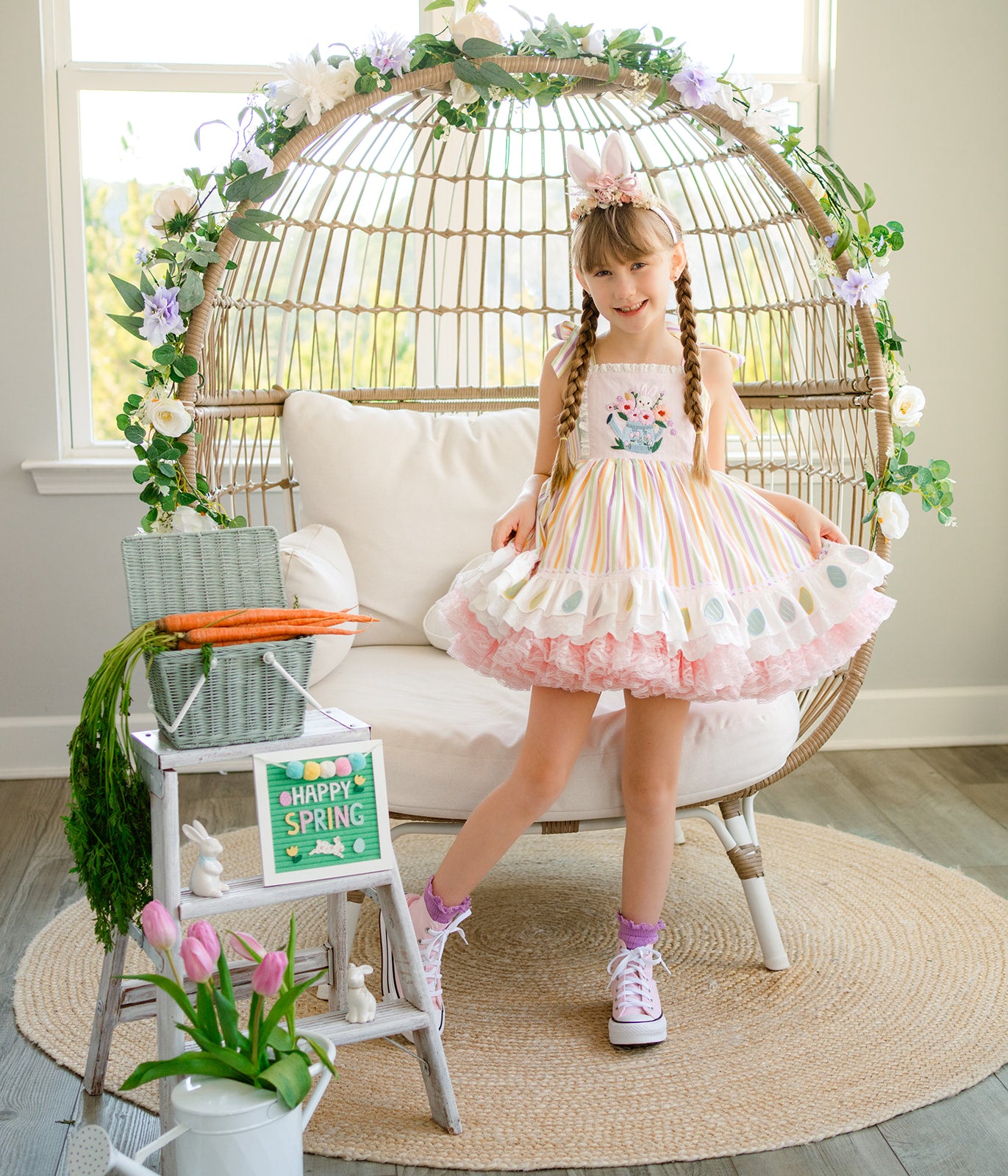 Pastel Meadow Heirloom Pettiskirt Dress - PREORDER