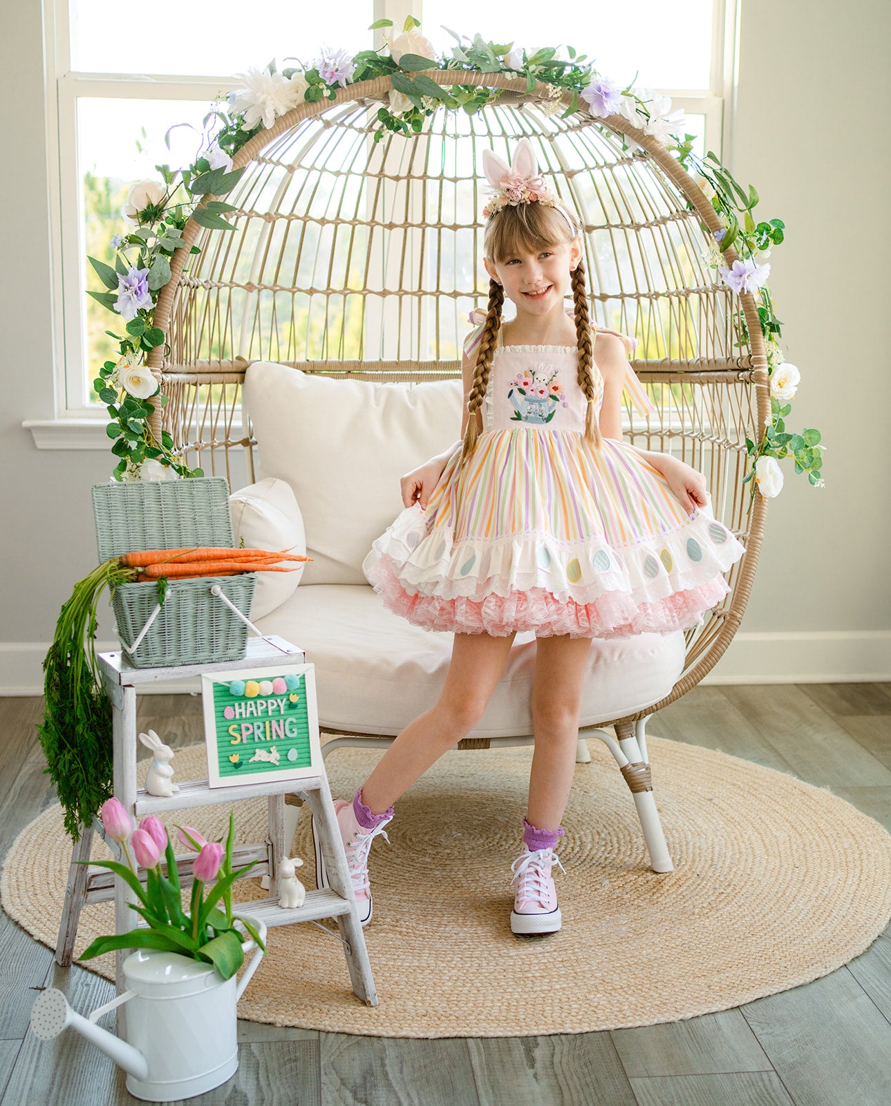 Pastel Meadow Heirloom Pettiskirt Dress - PREORDER