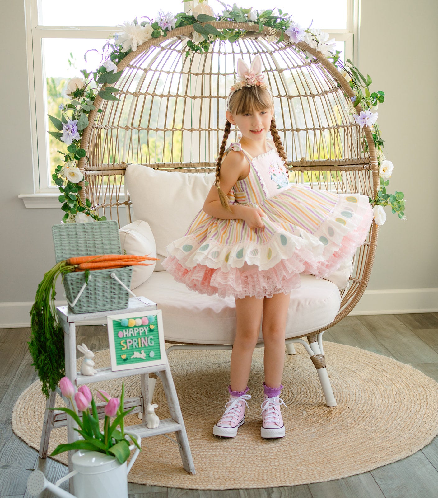 Pastel Meadow Heirloom Pettiskirt Dress - PREORDER