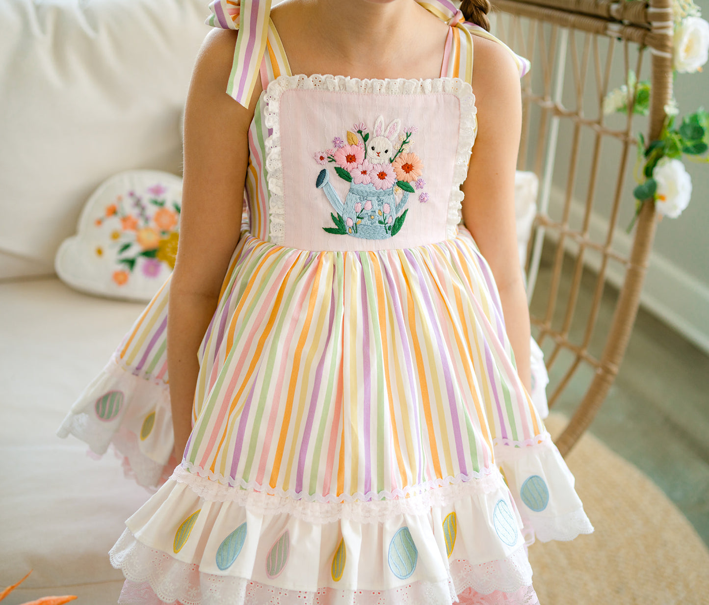Pastel Meadow Heirloom Pettiskirt Dress - PREORDER