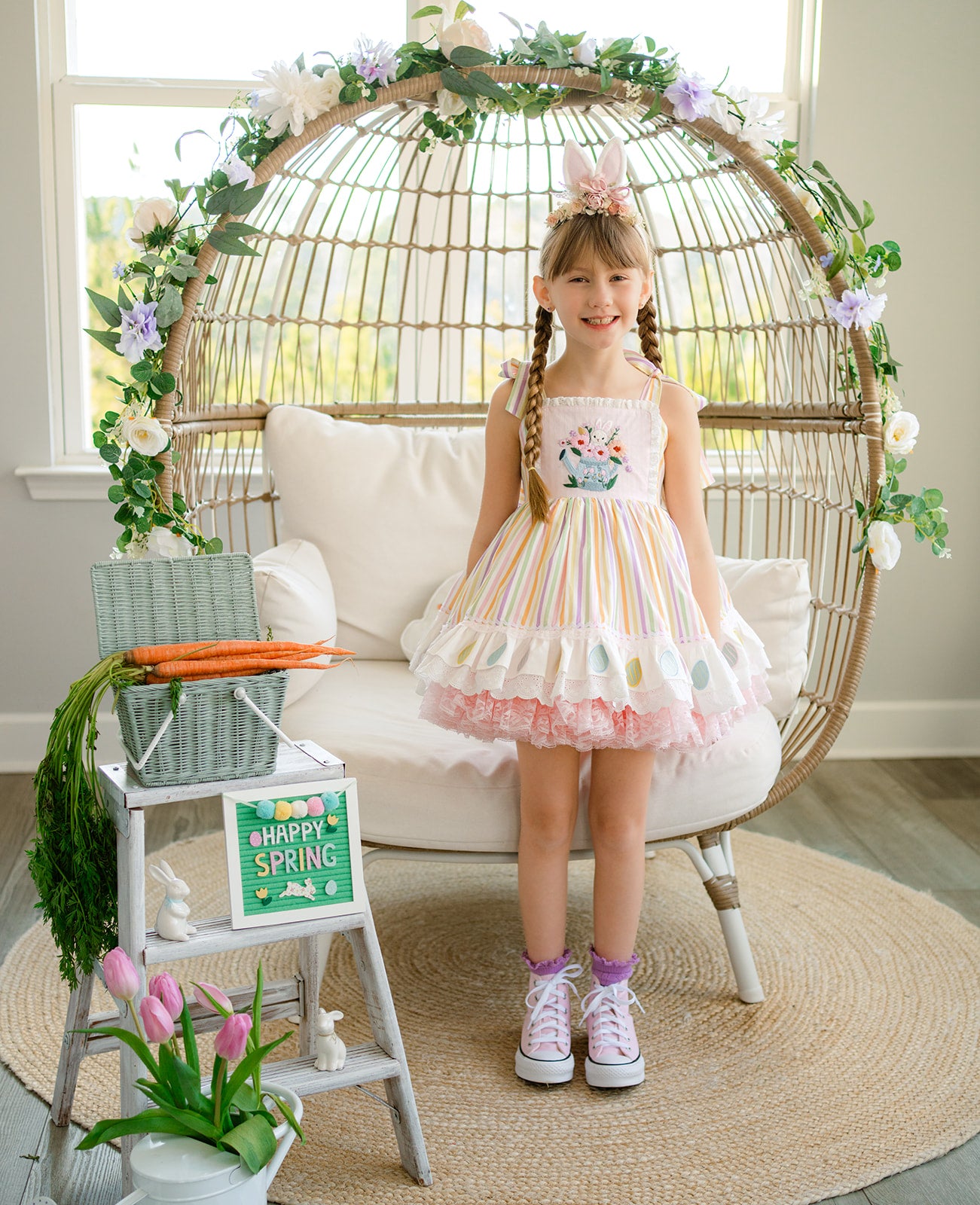 Pastel Meadow Heirloom Pettiskirt Dress - PREORDER
