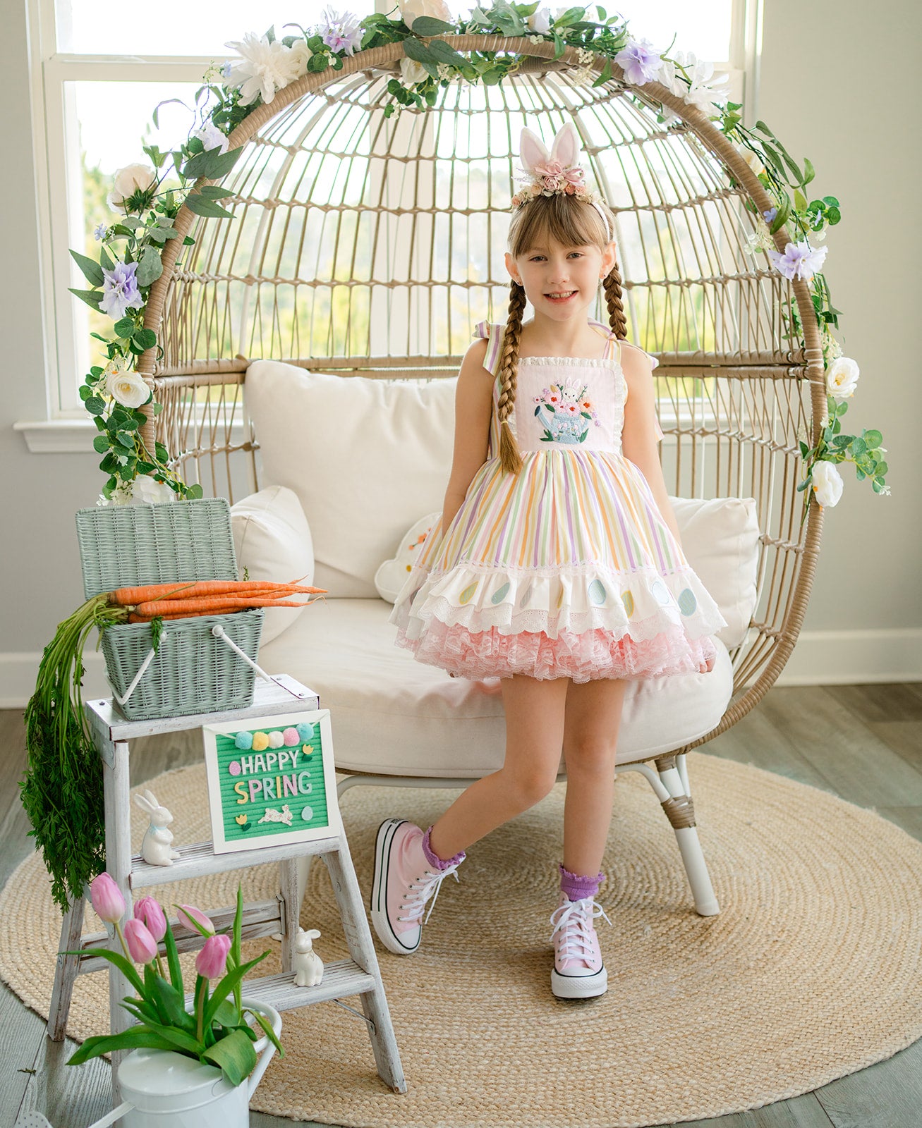 Pastel Meadow Heirloom Pettiskirt Dress - PREORDER