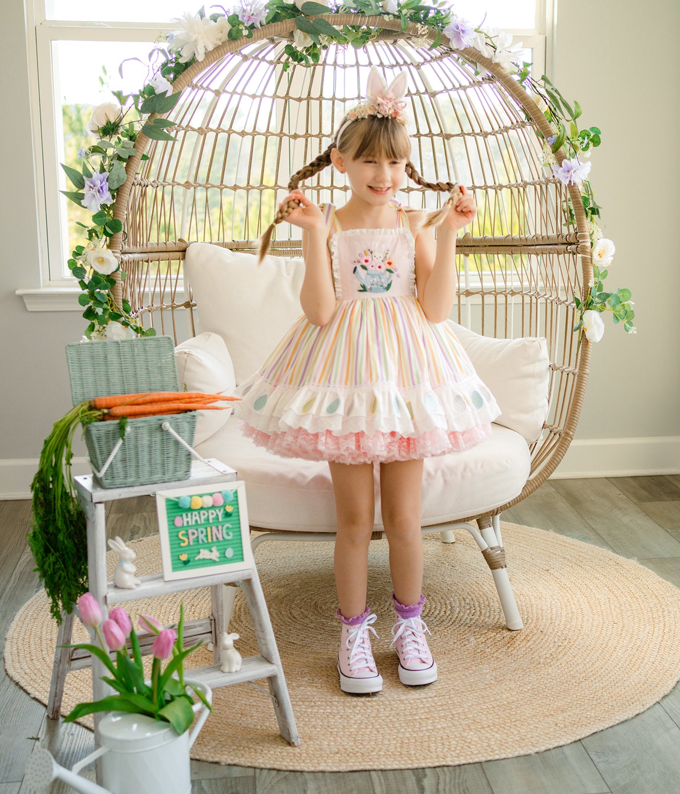 Pastel Meadow Heirloom Pettiskirt Dress - PREORDER