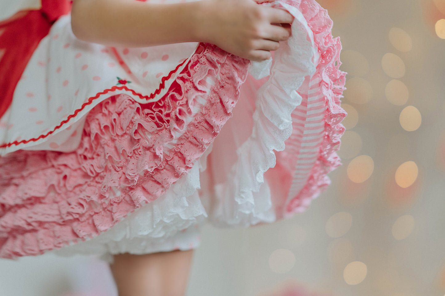 Pink Peppermint Santa Pettiskirt Dress - PREORDER