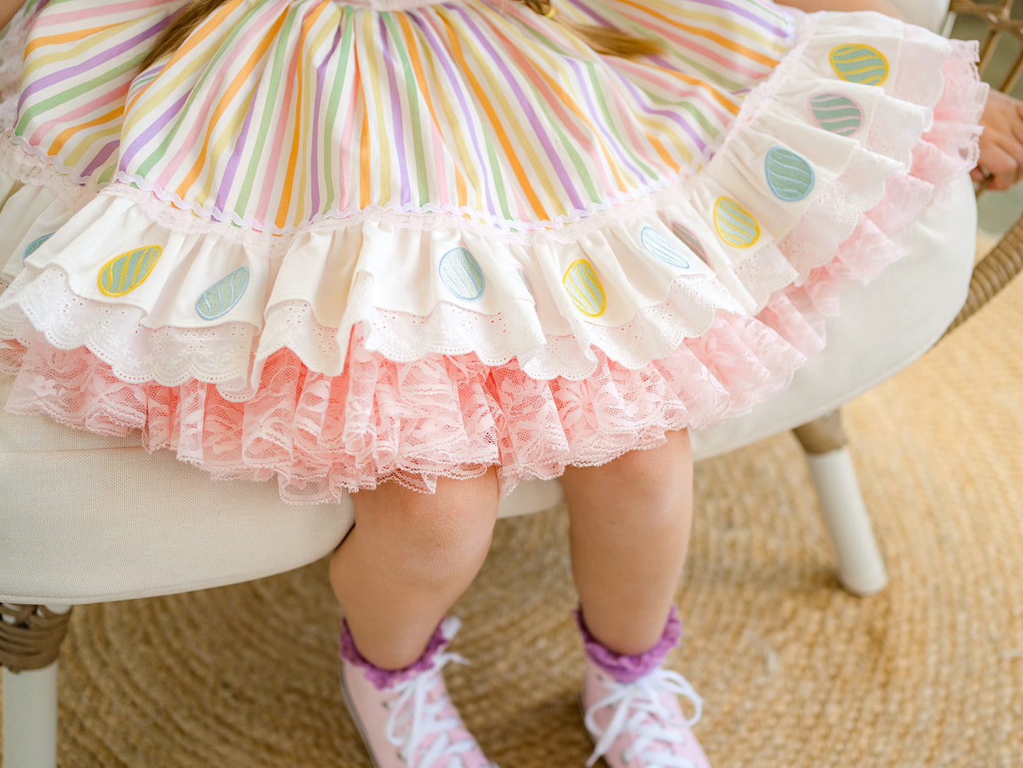 Pastel Meadow Heirloom Pettiskirt Dress - PREORDER