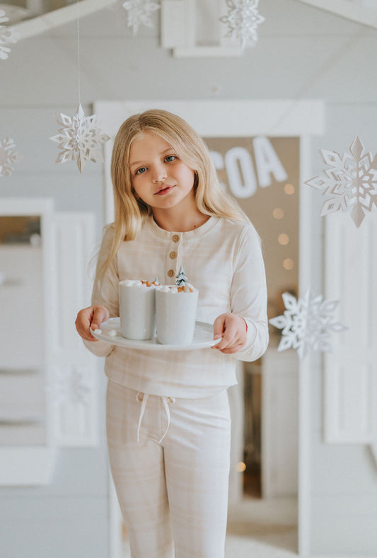 Cozy Winter Retreat- Sleigh ride PLAID - Girls/Boys set
