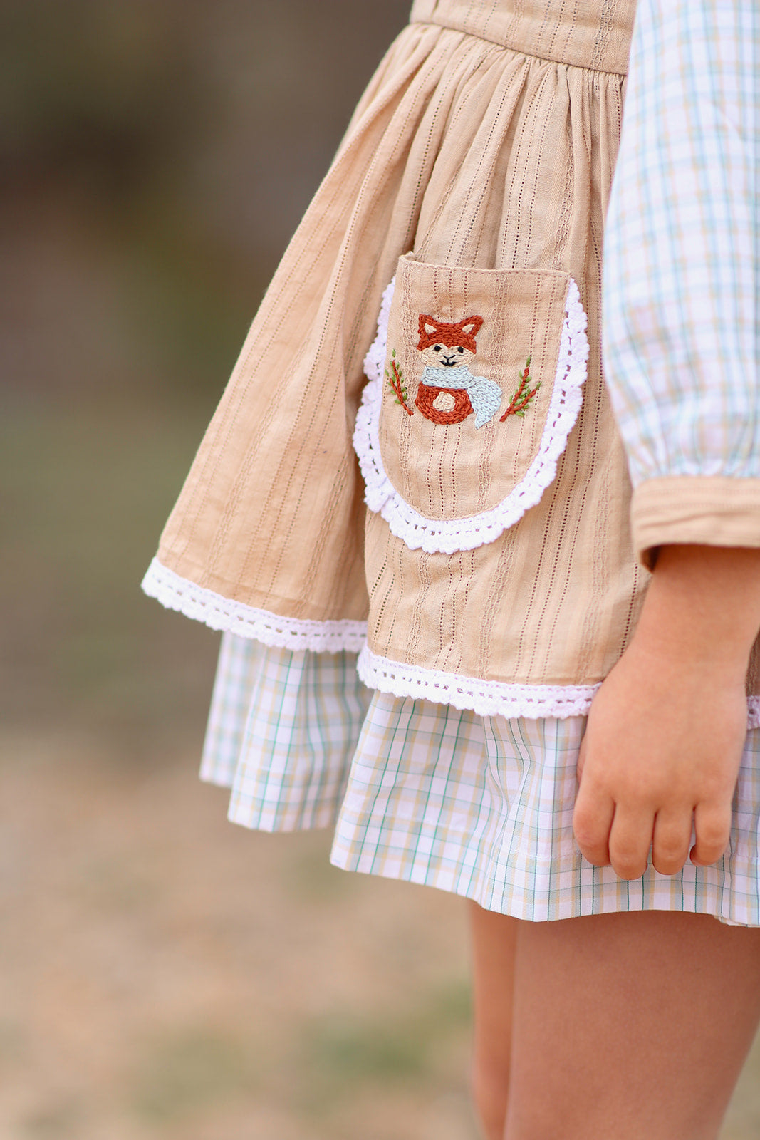 Little Fox Tales Apron Dress - PREORDER