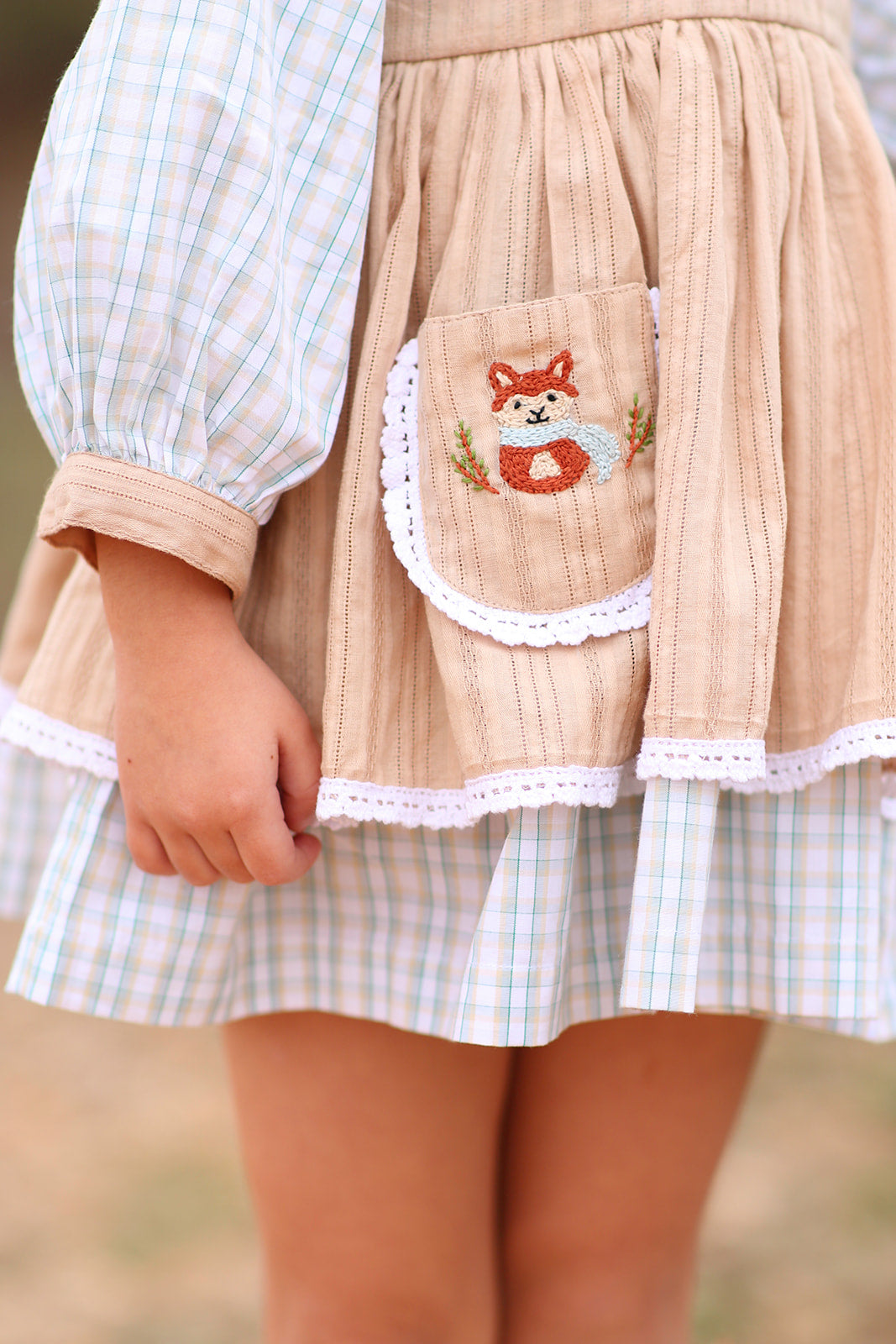 Little Fox Tales Apron Dress - PREORDER