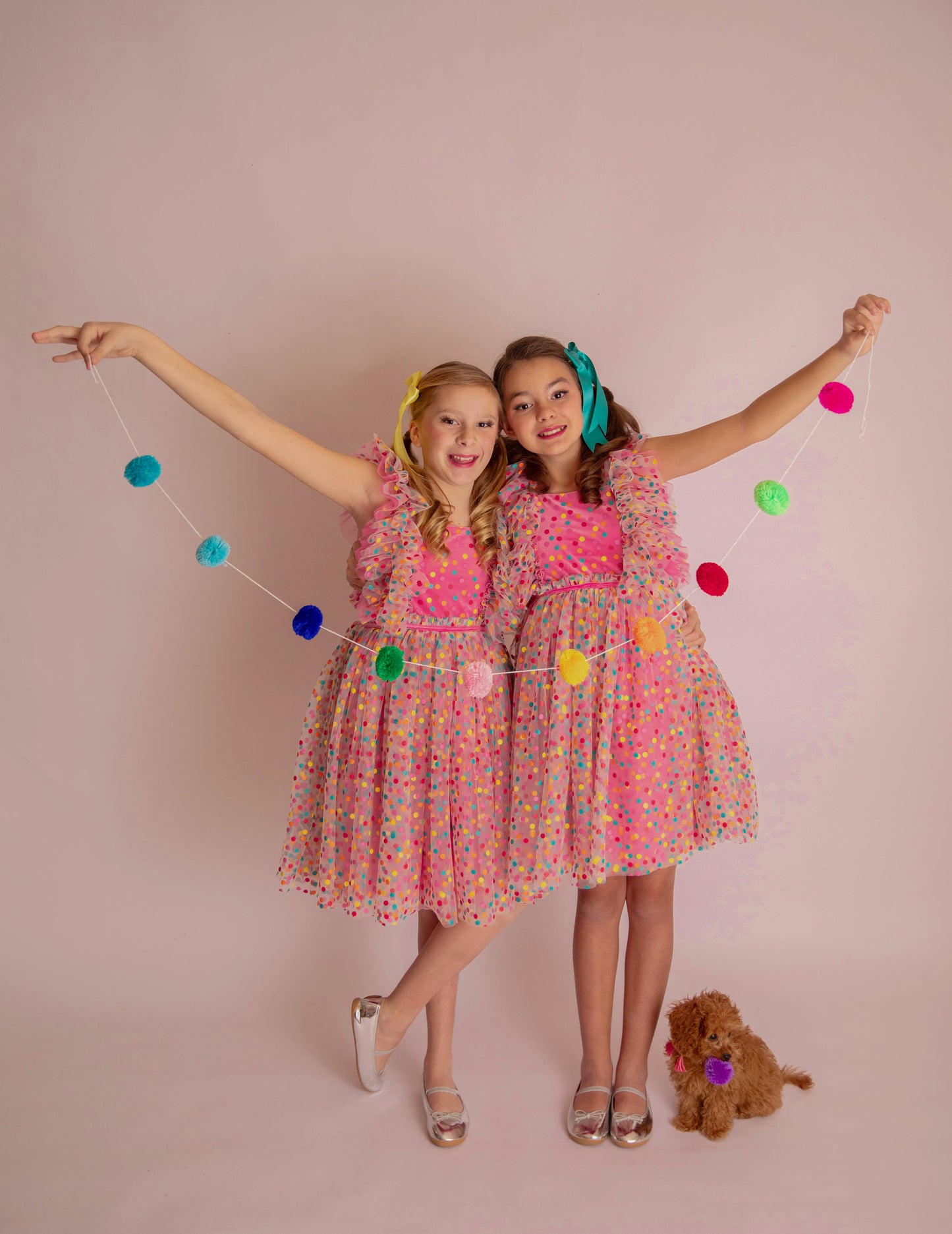 PREORDER - Millie's Confetti Party Pink Dress - PREORDER