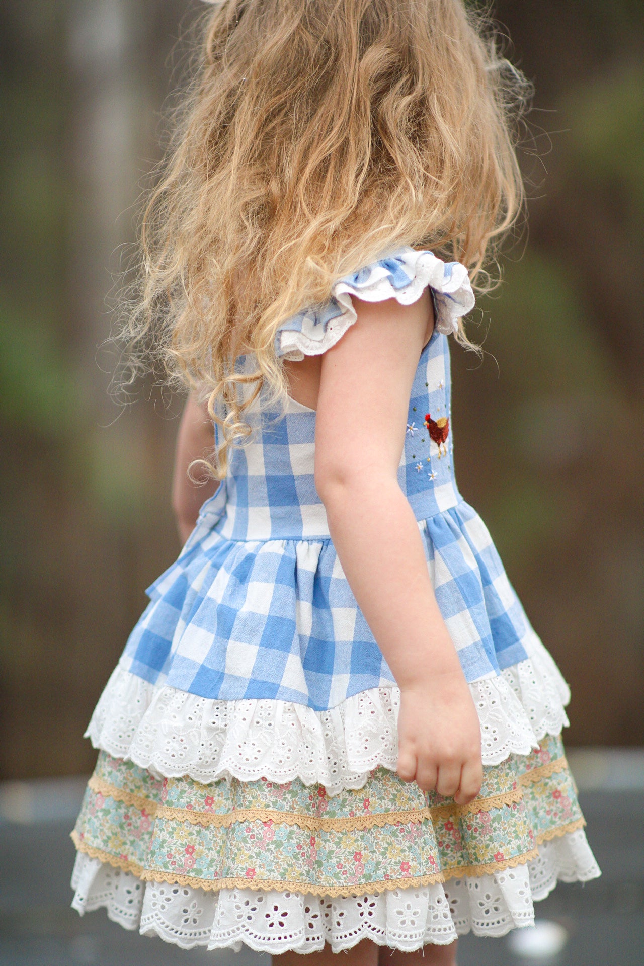 Ellie Jo's Wildflower Hen Pinafore set - PREORDER