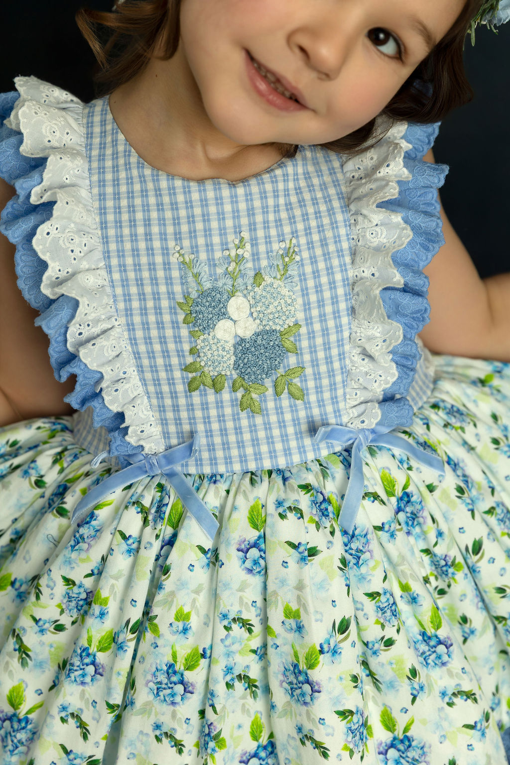 Sweet Hydrangea Lace Dress - PREORDER