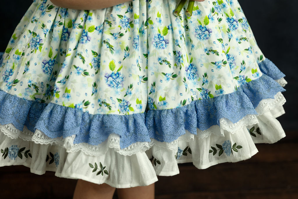Sweet Hydrangea Lace Dress - PREORDER