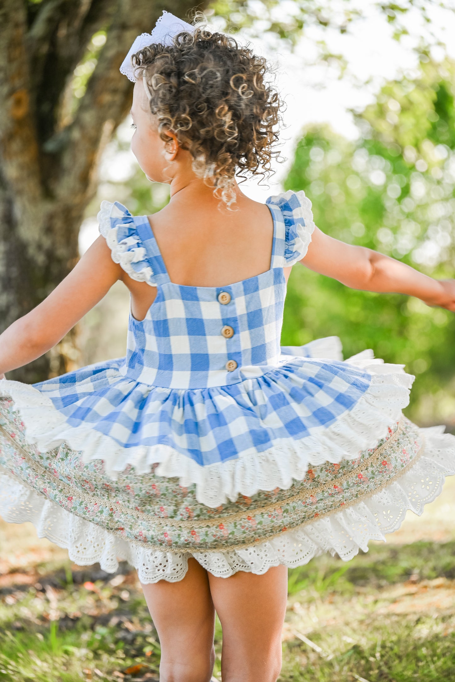 Ellie Jo's Wildflower Hen Pinafore set - PREORDER
