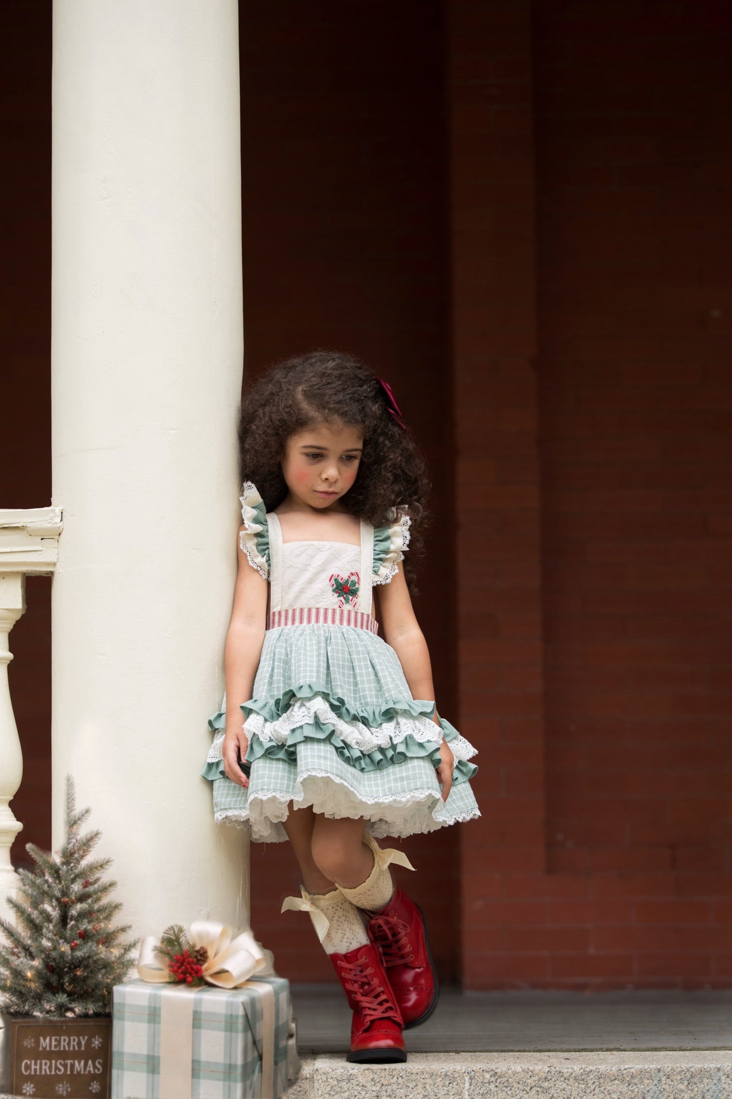 Peppermint and Pine Pettiskirt Dress - PREORDER