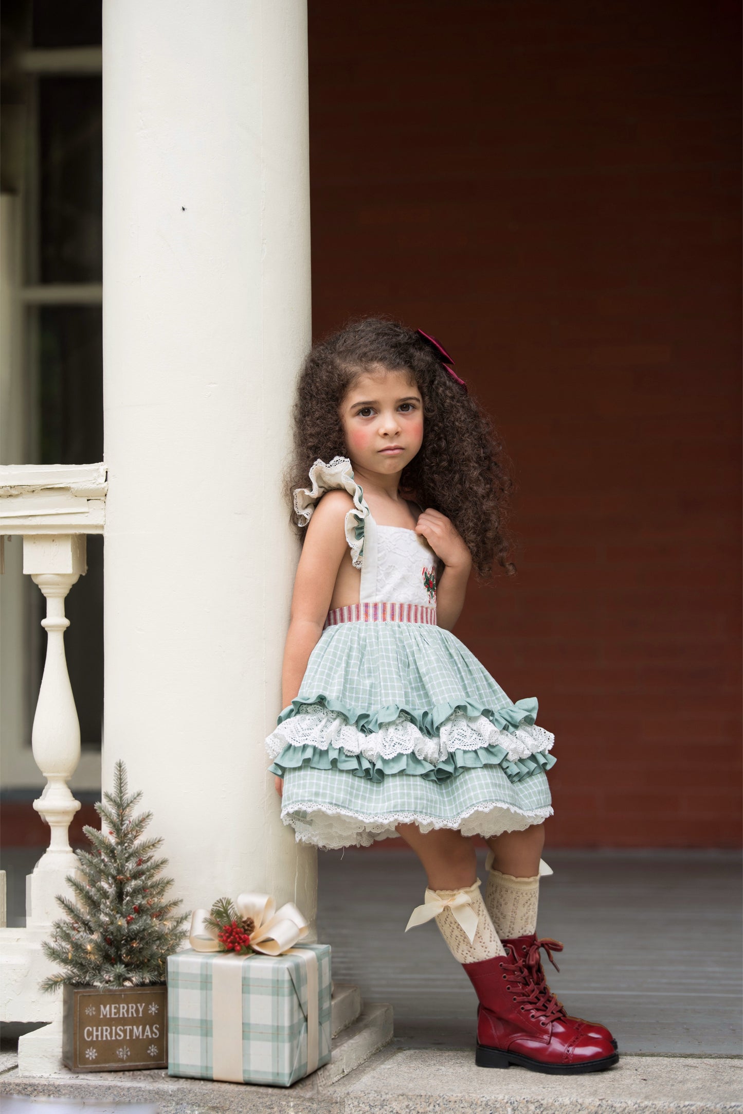 Peppermint and Pine Pettiskirt Dress - PREORDER