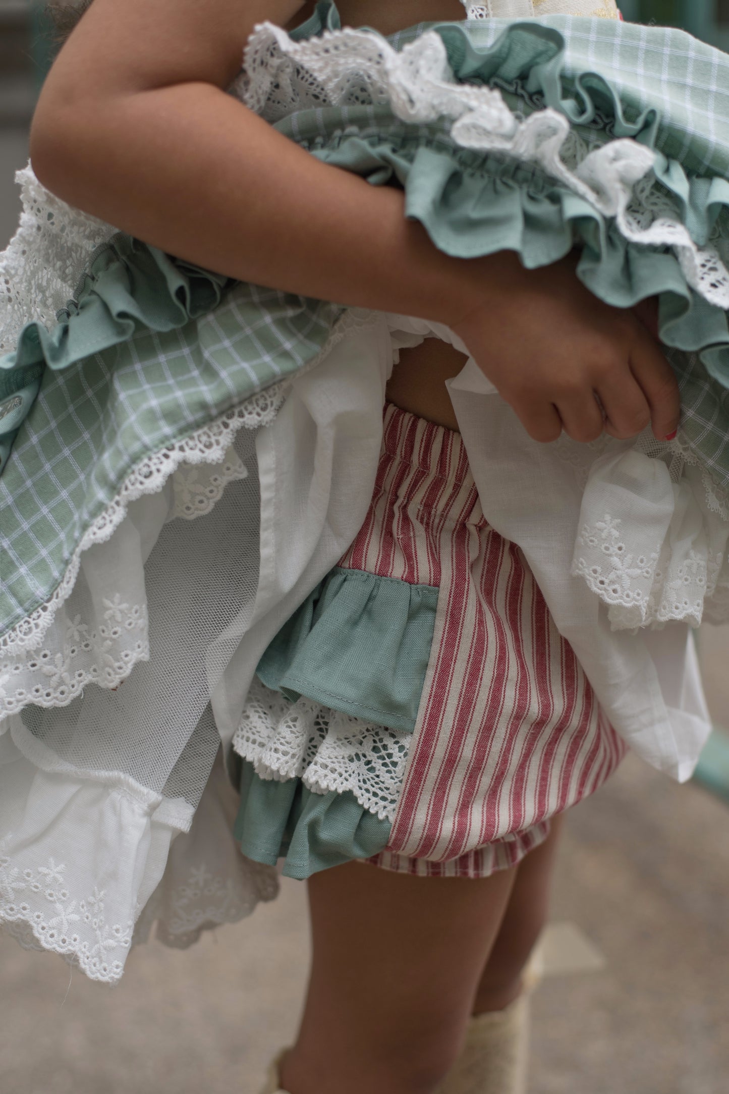 Peppermint and Pine Pettiskirt Dress - PREORDER
