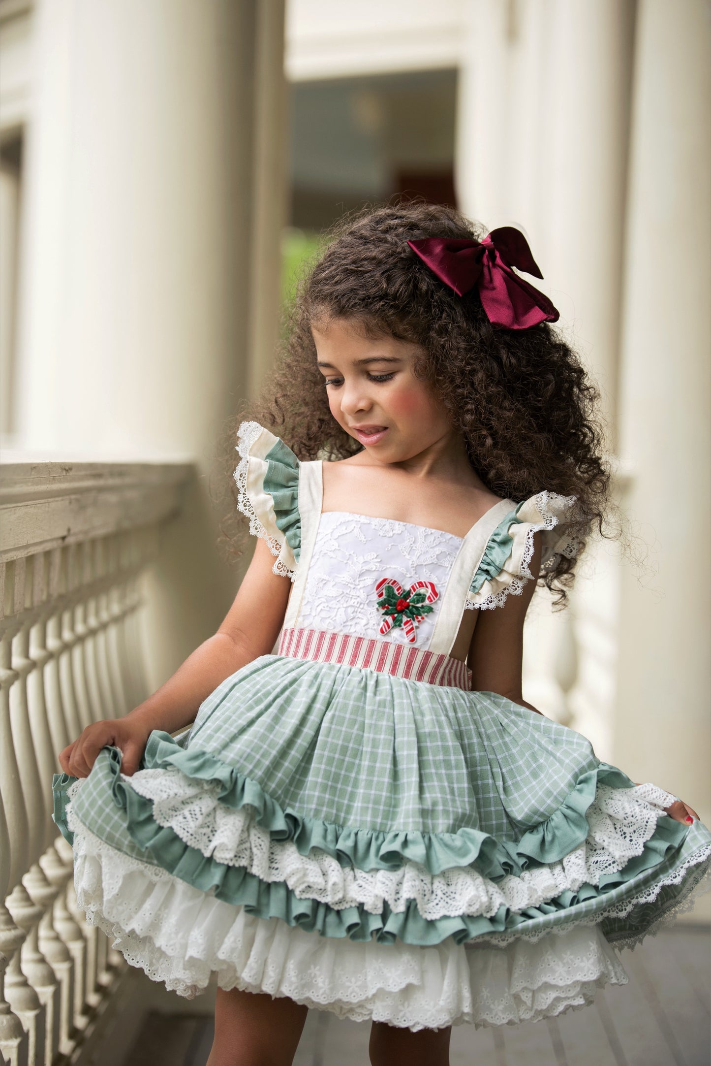 Peppermint and Pine Pettiskirt Dress - PREORDER