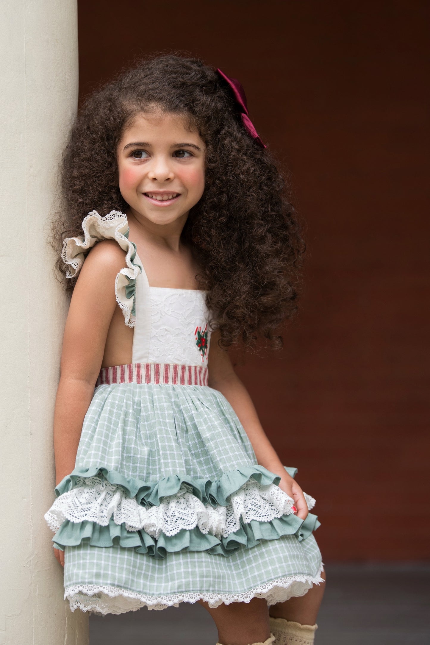Peppermint and Pine Pettiskirt Dress - PREORDER