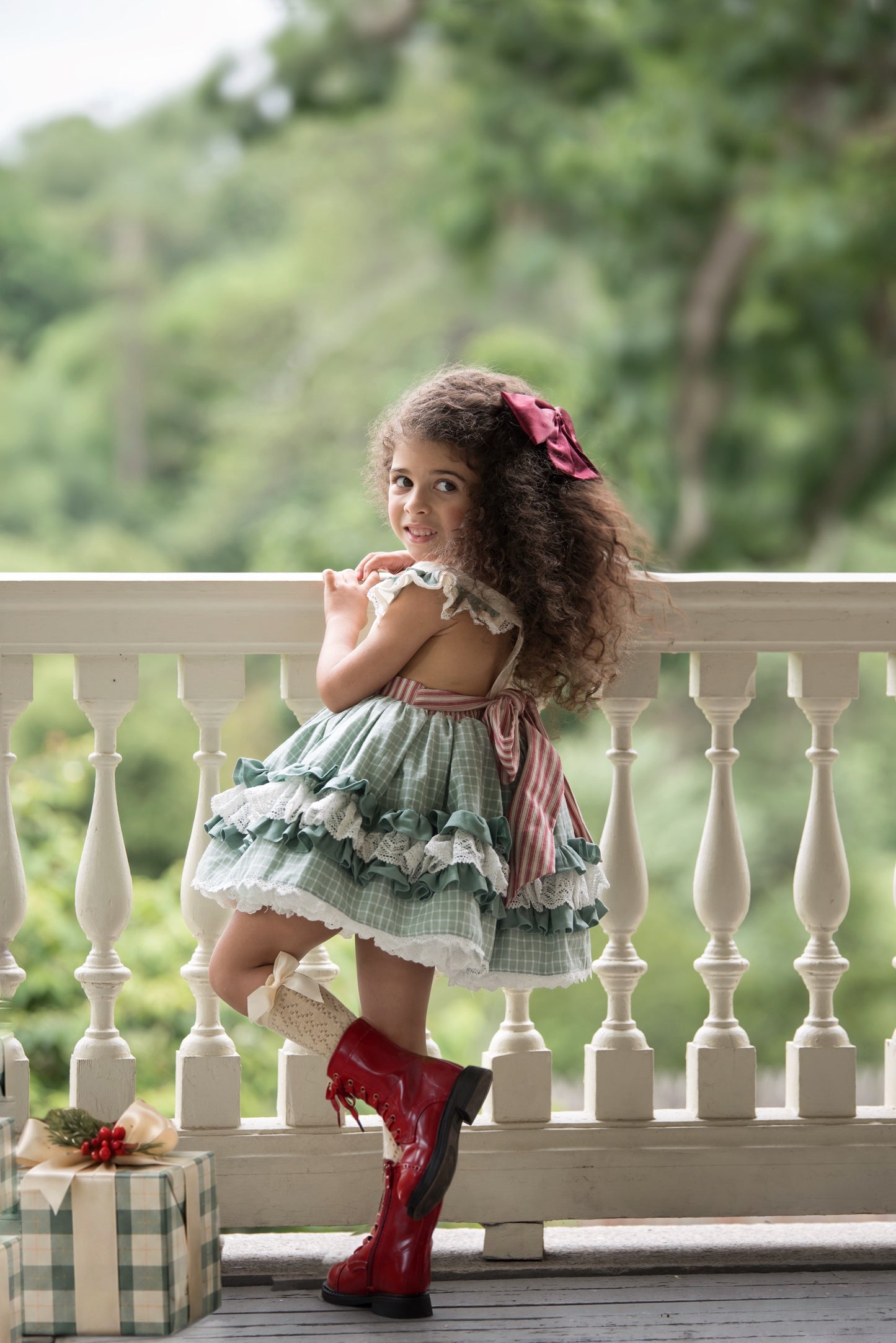 Peppermint and Pine Pettiskirt Dress - PREORDER