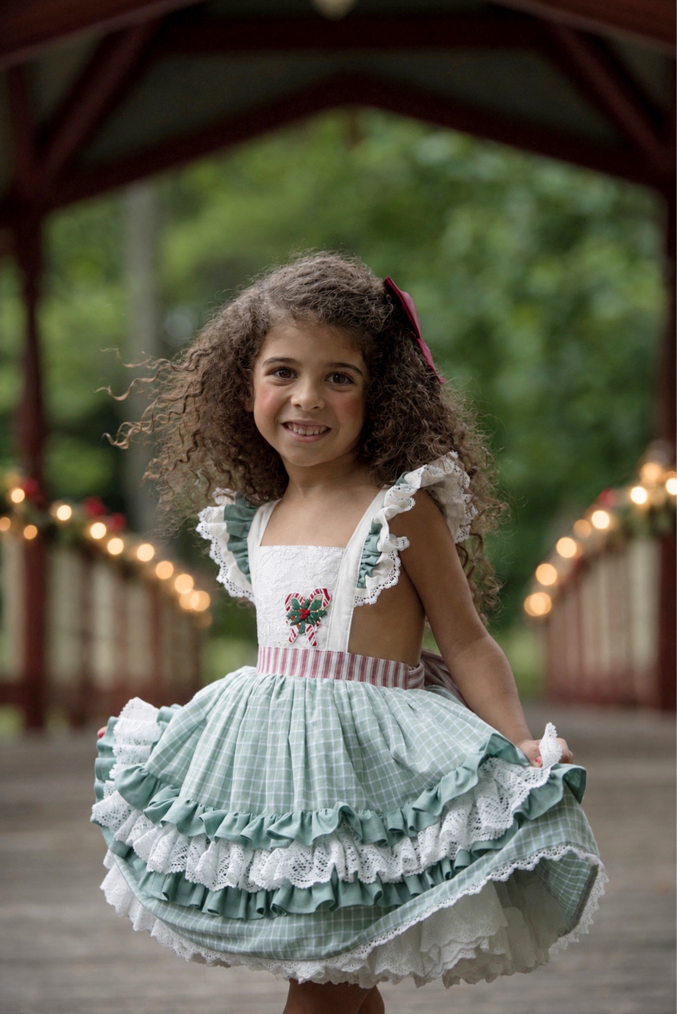 Peppermint and Pine Pettiskirt Dress - PREORDER