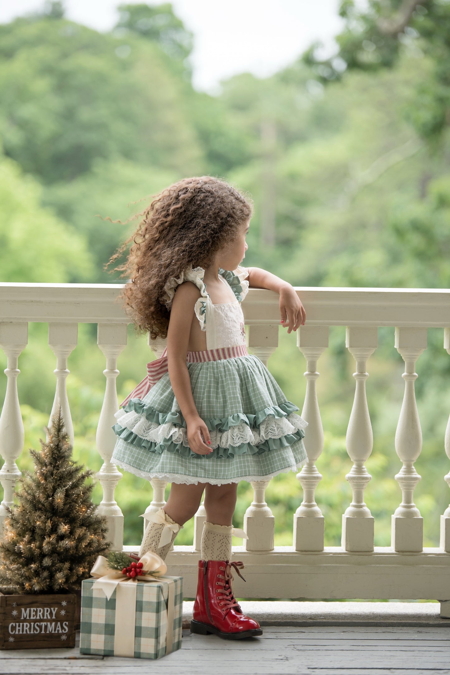 Peppermint and Pine Pettiskirt Dress - PREORDER